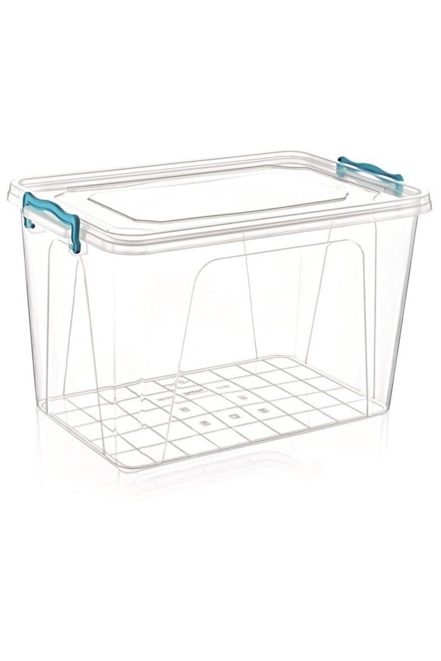 7-5 Litre Kilitl Kapak Dikdörtgen Kiler Saklama Kabı 34x23 14cm Her Gıdaya Uygun Sağlıklı Plastik